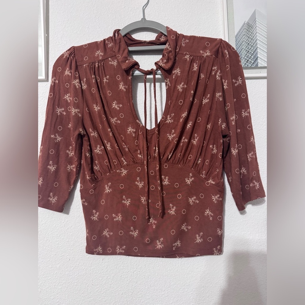 Free People Ruched Fitted Top - Picture 3 of 5